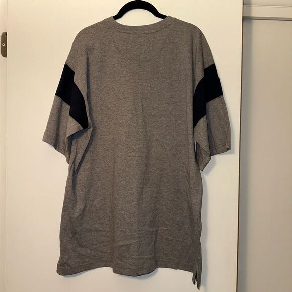 University of Pittsburgh (PITT) Embroidered Oversized Tee Gray Blue Unisex Large - Picture 4 of 10